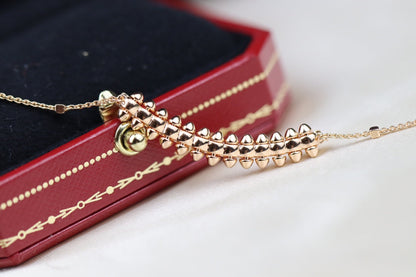 [Perla Lux]CLASH PINK GOLD NECKLACE