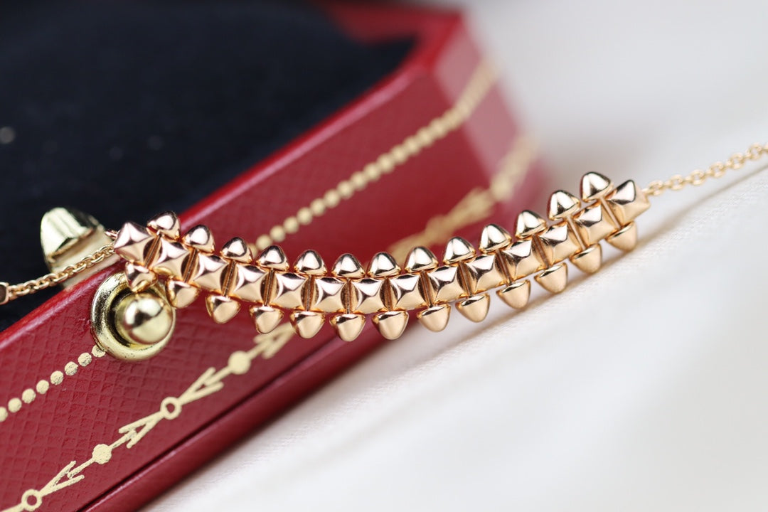 [Perla Lux]CLASH PINK GOLD NECKLACE
