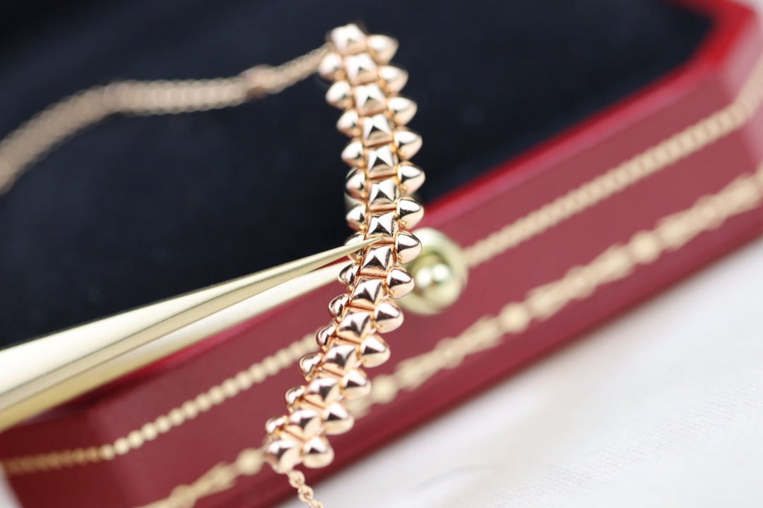 [Perla Lux]CLASH PINK GOLD NECKLACE