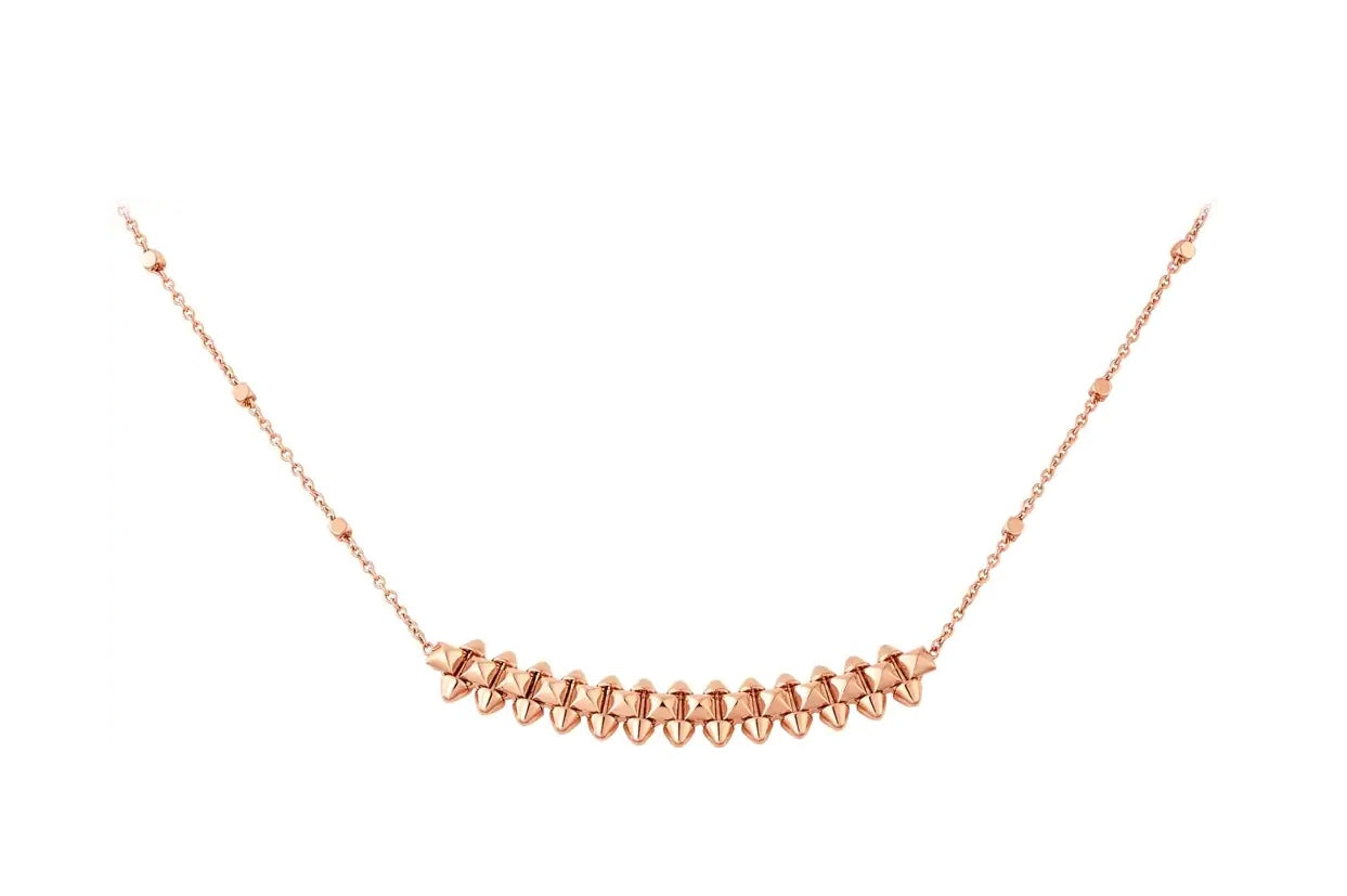 [Perla Lux]CLASH PINK GOLD NECKLACE