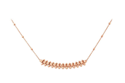 [Perla Lux]CLASH PINK GOLD NECKLACE