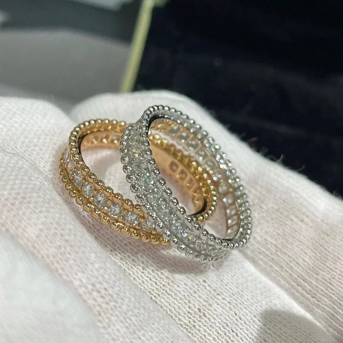 [Perla Lux]PERLEE DIAMOND ROSE GOLD RING