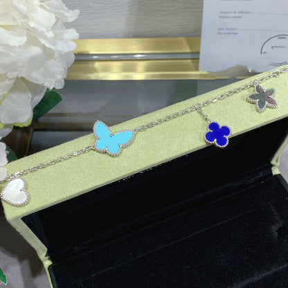 [Perla Lux]LUCKY SPRING SILVER BRACELET 4 MOTIF
