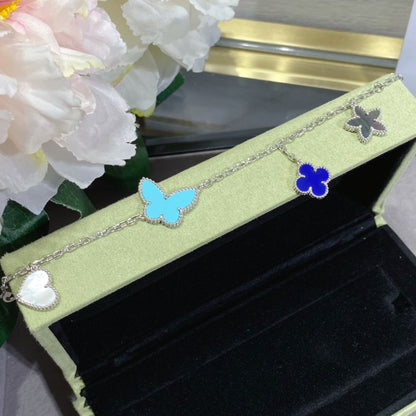 [Perla Lux]LUCKY SPRING SILVER BRACELET 4 MOTIF