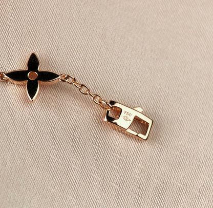 [Perla Lux]STAR AND SUN 7 MOTIFS GOLD BRACELET