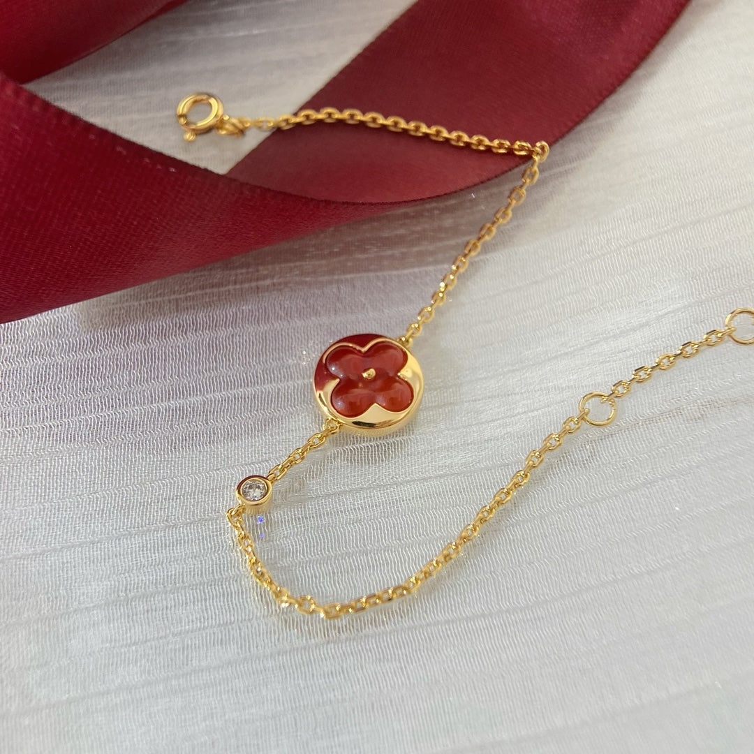 [Perla Lux]SUN PEDANT CARNELIAN BRACELET