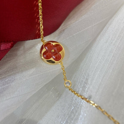 [Perla Lux]SUN PEDANT CARNELIAN BRACELET