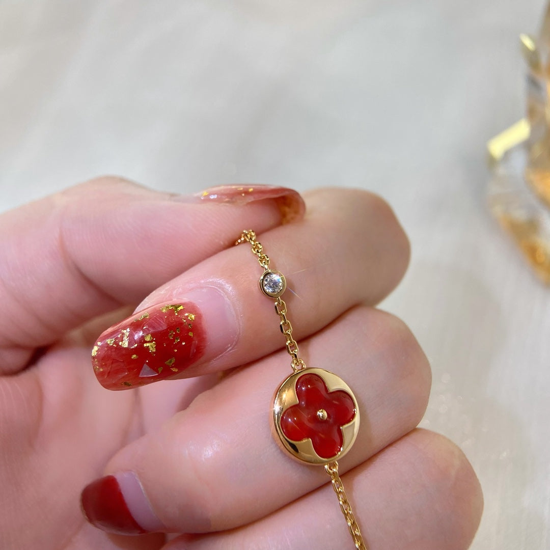 [Perla Lux]SUN PEDANT CARNELIAN BRACELET