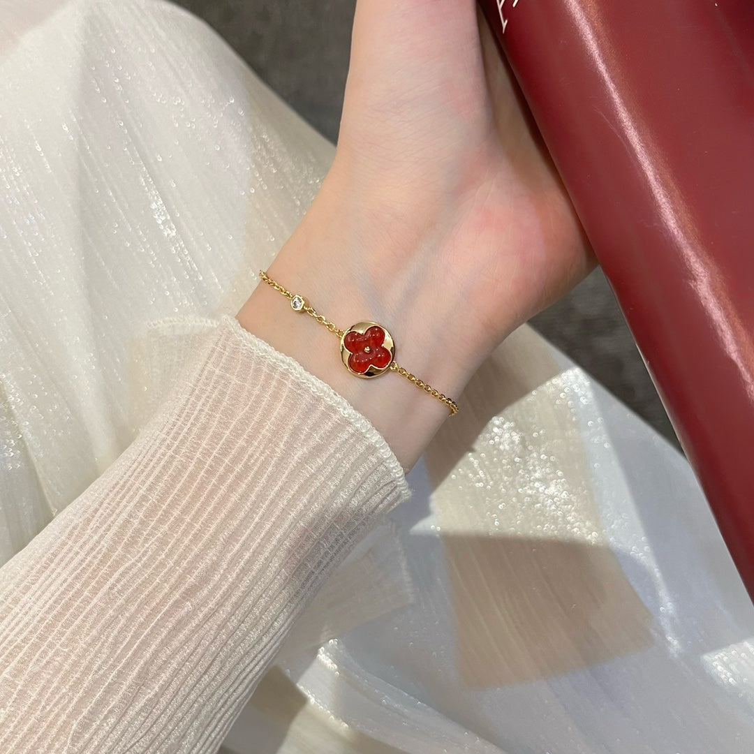 [Perla Lux]SUN PEDANT CARNELIAN BRACELET