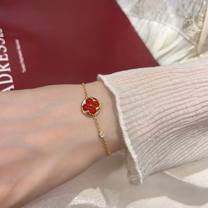 [Perla Lux]SUN PEDANT CARNELIAN BRACELET
