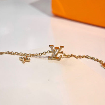 [Perla Lux]LOGO STAR MOTIF GOLD BRACELET