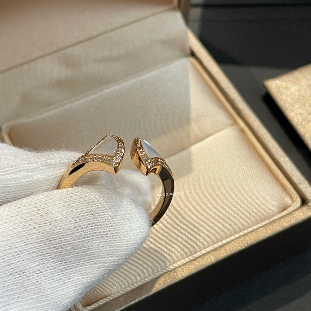 [Perla Lux]DREAM MOP DIAMOND OPEN RING