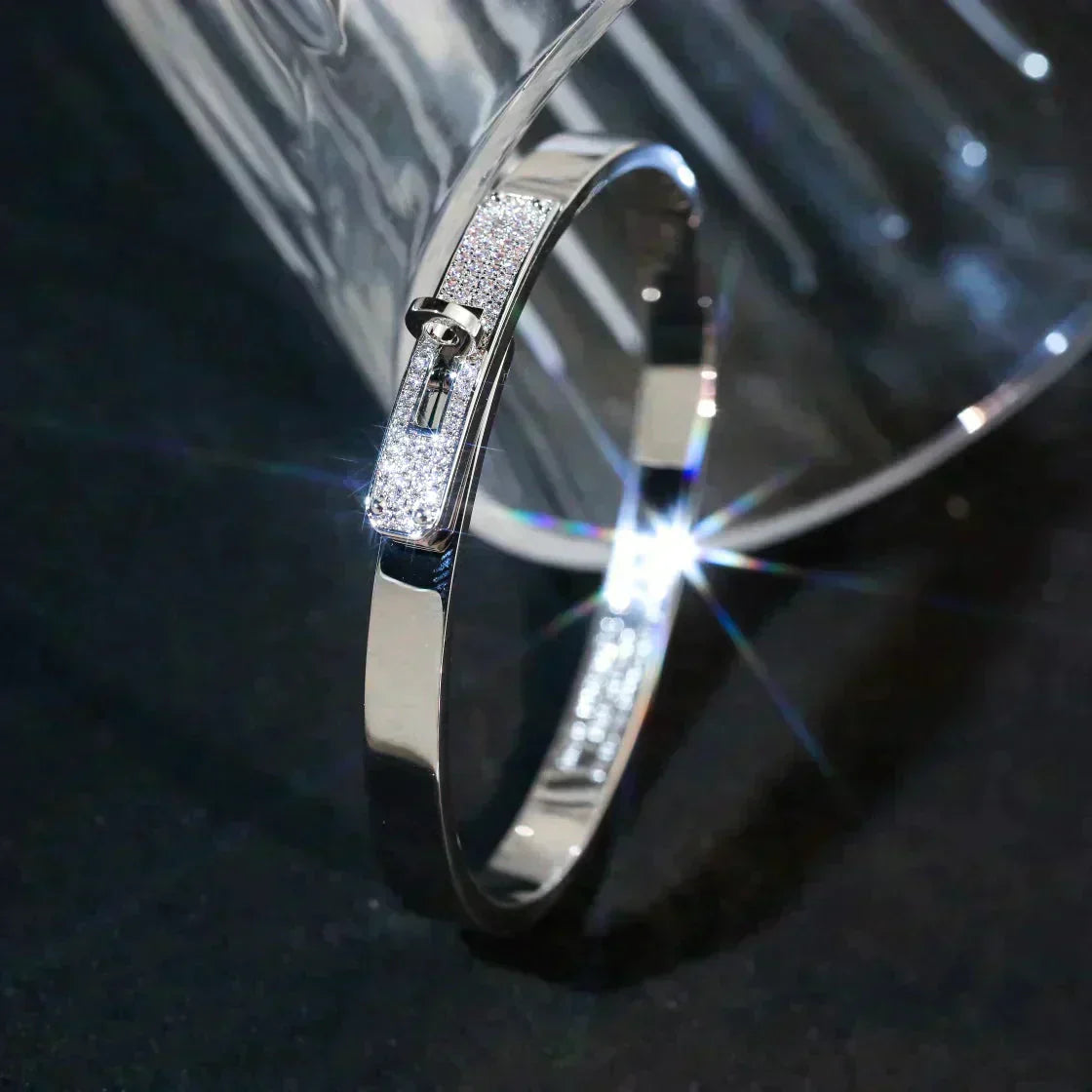 [Perla Lux]KELLY SILVER DIAMOND BRACELET