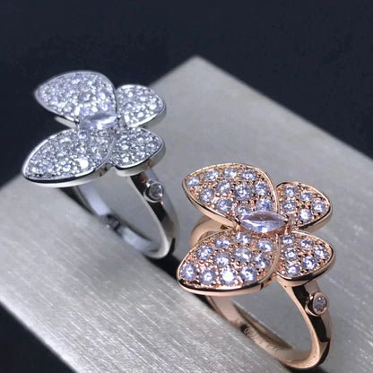 [Perla Lux]BUTTERFLY PINK GOLD DIAMOND RING