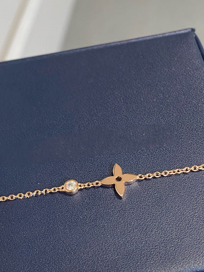 [Perla Lux]STAR DIAMOND PINK GOLD BRACELET