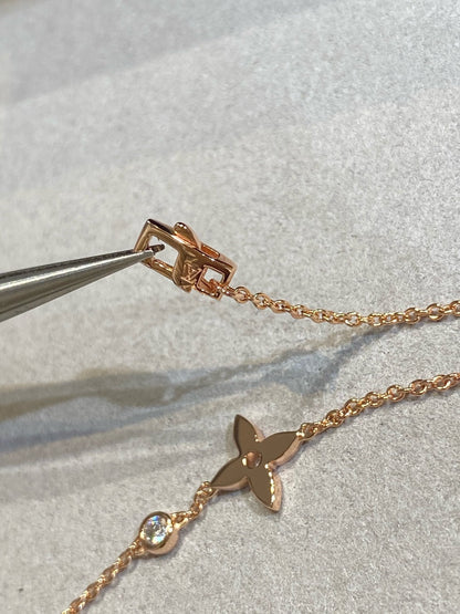 [Perla Lux]STAR DIAMOND PINK GOLD BRACELET