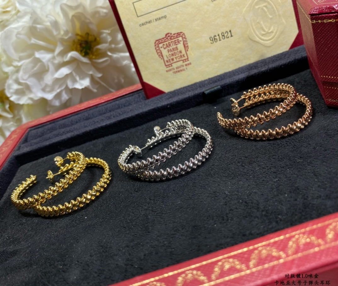 [Perla Lux]CLASH LARGE HOOP EARRINGS
