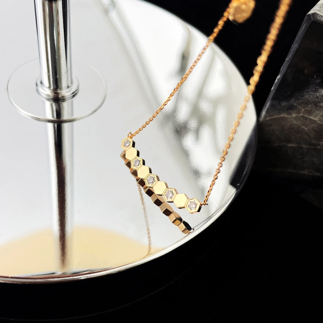 [Perla Lux]BEE MY LOVE DIAMOND NECKLACE