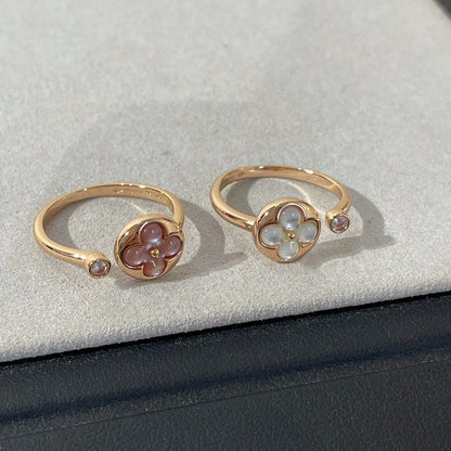 [Perla Lux]SUN 1 DIAMOND PINK MOP RING