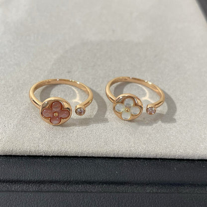 [Perla Lux]SUN 1 DIAMOND PINK MOP RING