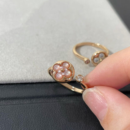 [Perla Lux]SUN 1 DIAMOND PINK MOP RING