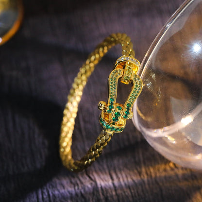 [Perla Lux]FORCE 10 GOLD GREEN DIAMOND PAVED