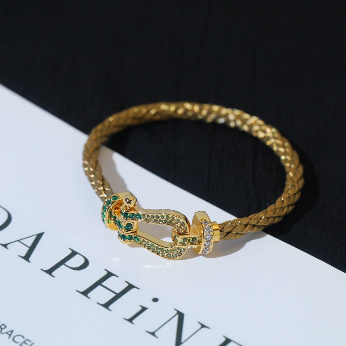 [Perla Lux]FORCE 10 GOLD GREEN DIAMOND PAVED