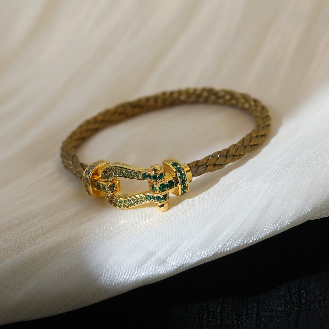 [Perla Lux]FORCE 10 GOLD GREEN DIAMOND PAVED