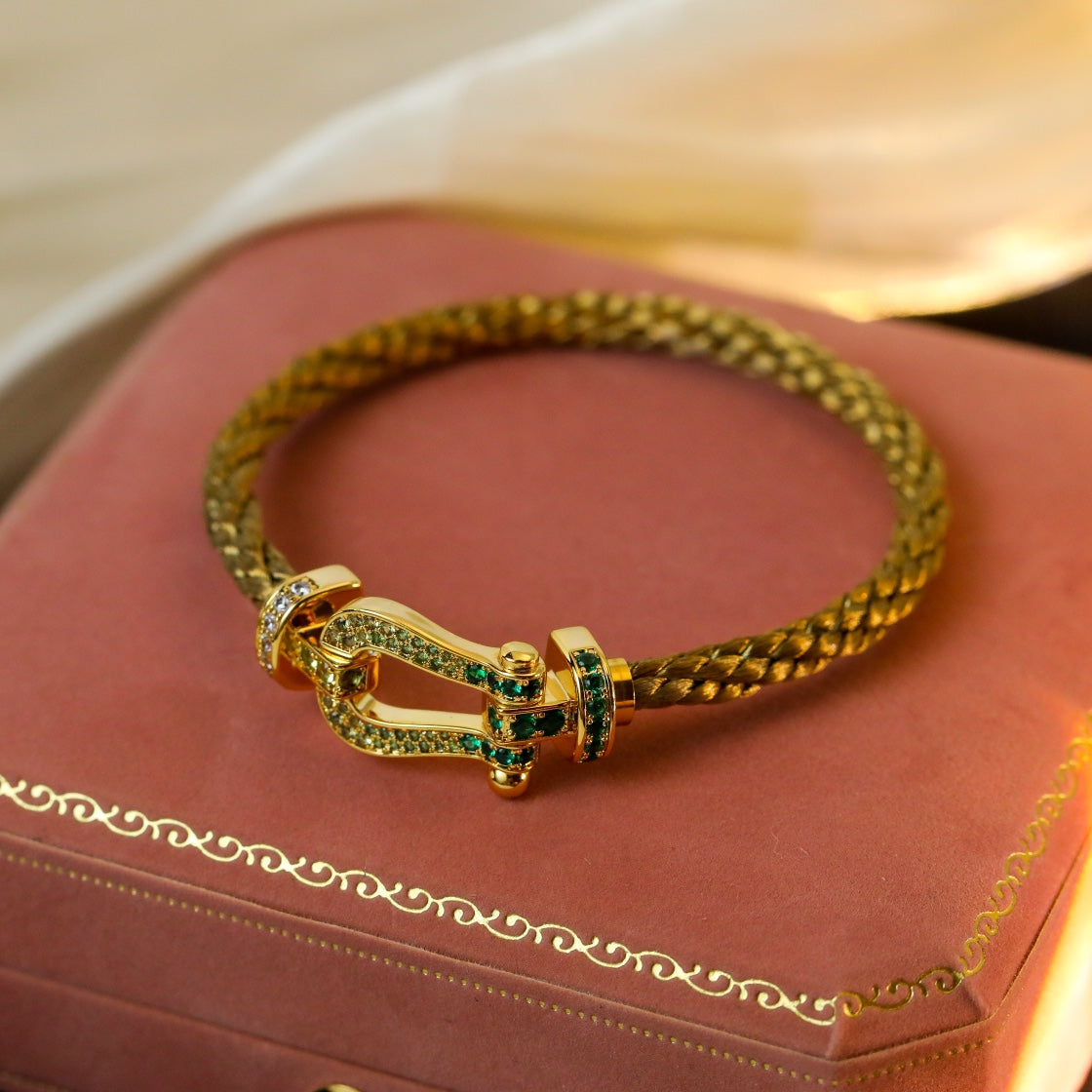 [Perla Lux]FORCE 10 GOLD GREEN DIAMOND PAVED