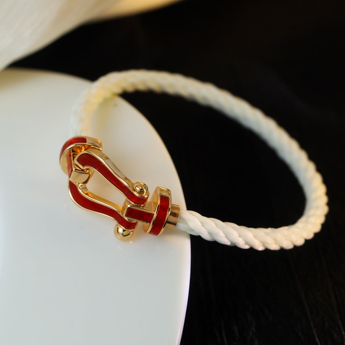[Perla Lux]FORCE 10 WHITE TEXTILE DIAMOND PAVED