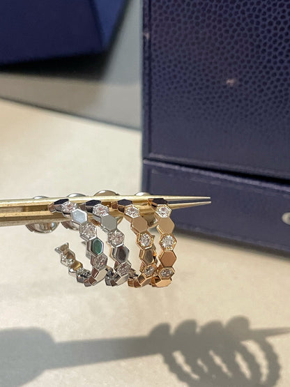 [Perla Lux]Hollow Design Four-Leaf Clover Flower Shape Ring