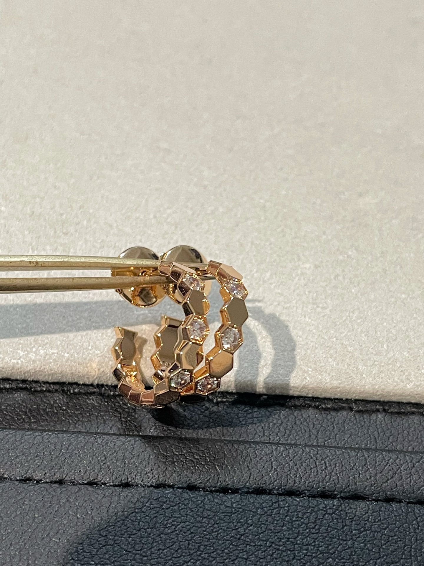 [Perla Lux]Hollow Design Four-Leaf Clover Flower Shape Ring