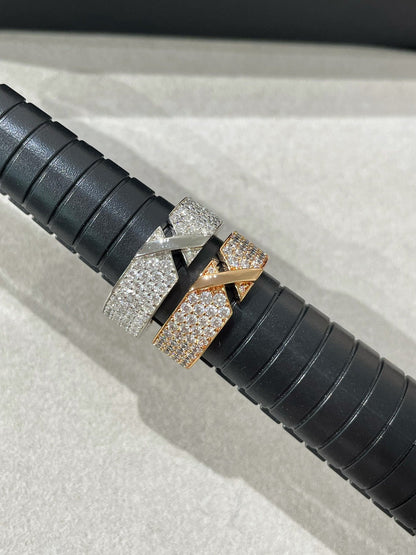 [Perla Lux]LIENS EVIDENCE  DIAMOND PAVED RING
