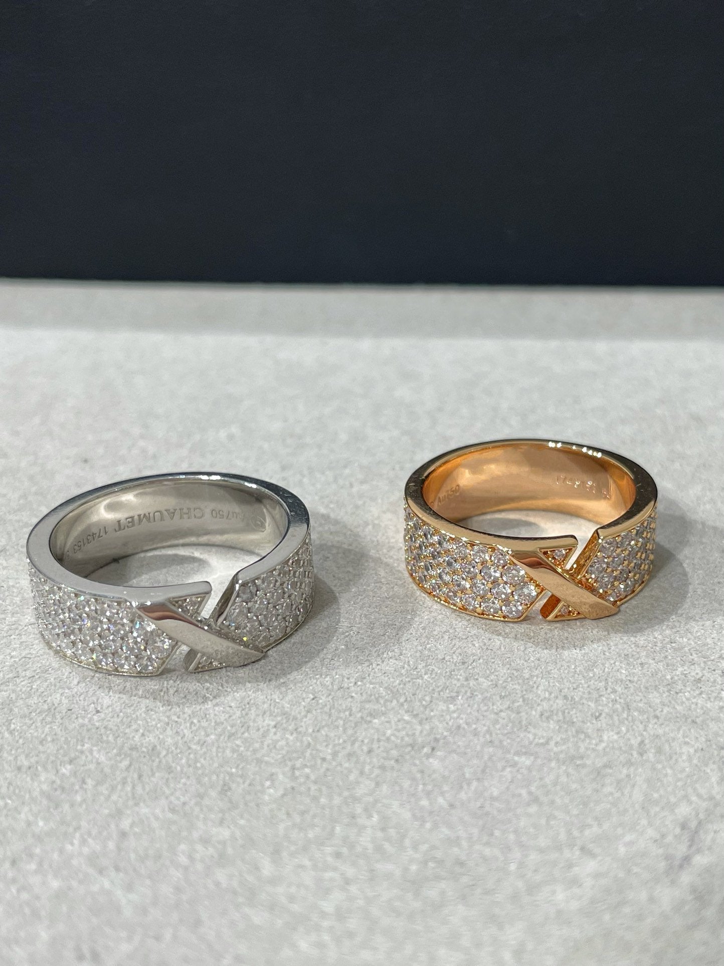 [Perla Lux]LIENS EVIDENCE  DIAMOND PAVED RING