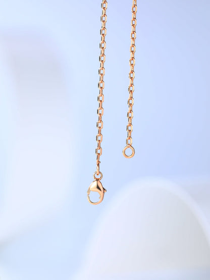 [Perla Lux]H CAGE PINK GOLD NECKLACE
