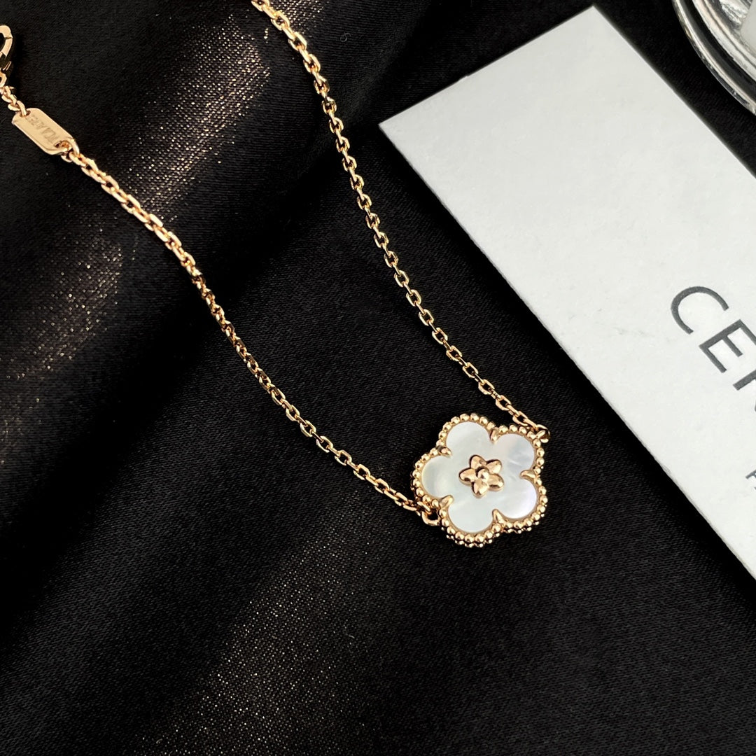 [Perla Lux]LUCKY SPRING ROSE GOLD MOP BRACELET