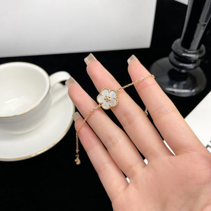 [Perla Lux]LUCKY SPRING ROSE GOLD MOP BRACELET