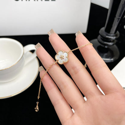 [Perla Lux]LUCKY SPRING ROSE GOLD MOP BRACELET