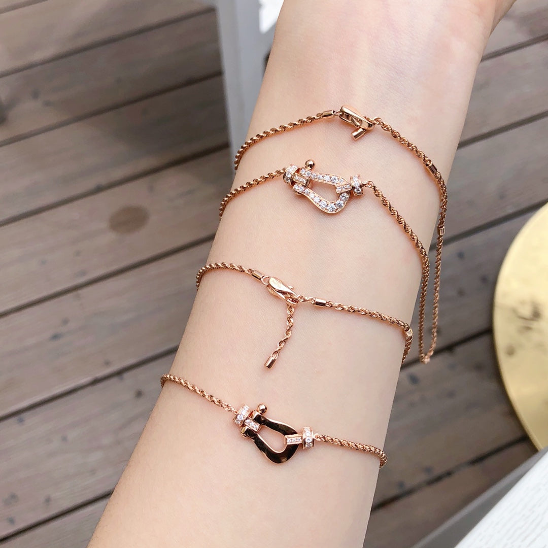 [Perla Lux]FORCE 10 PINK GOLD DIAMOND NECKLACE