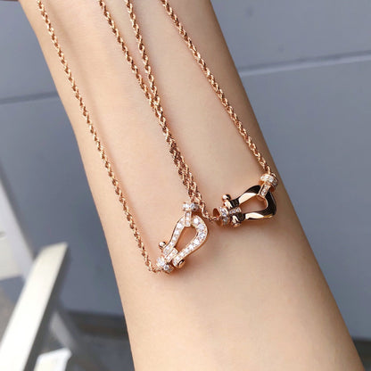 [Perla Lux]FORCE 10 PINK GOLD DIAMOND NECKLACE