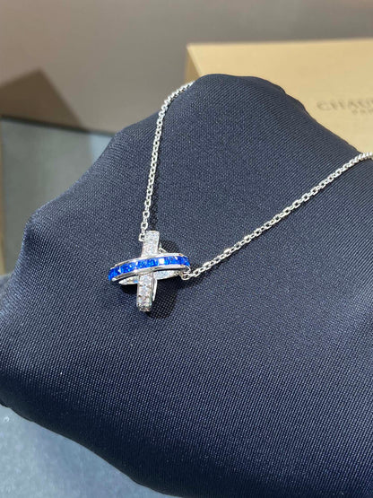 [Perla Lux]LIENS DIAMOND SILVER NECKLACE