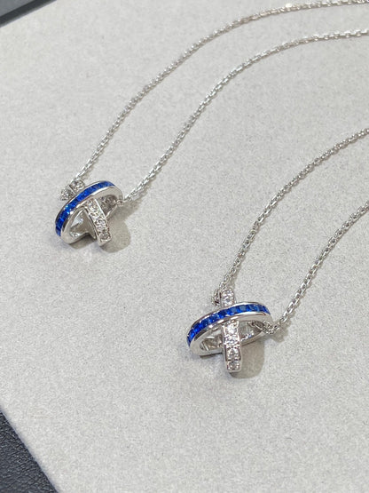 [Perla Lux]LIENS DIAMOND SILVER NECKLACE
