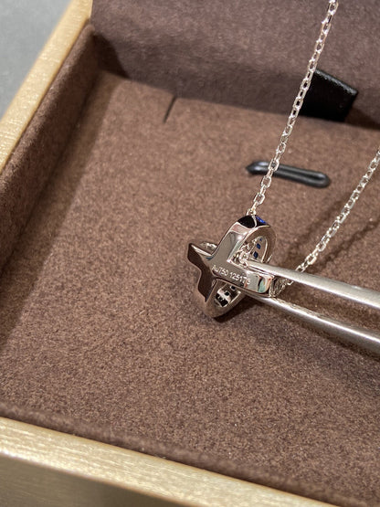 [Perla Lux]LIENS DIAMOND SILVER NECKLACE