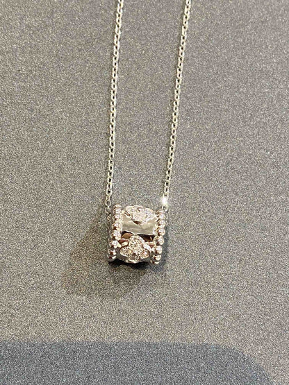 [Perla Lux]PERLEE PEDANT SIVLER DIAMOND NECKLACE