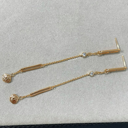 [Perla Lux]CHAINE CHAOS DIAMOND DROP EARRINGS