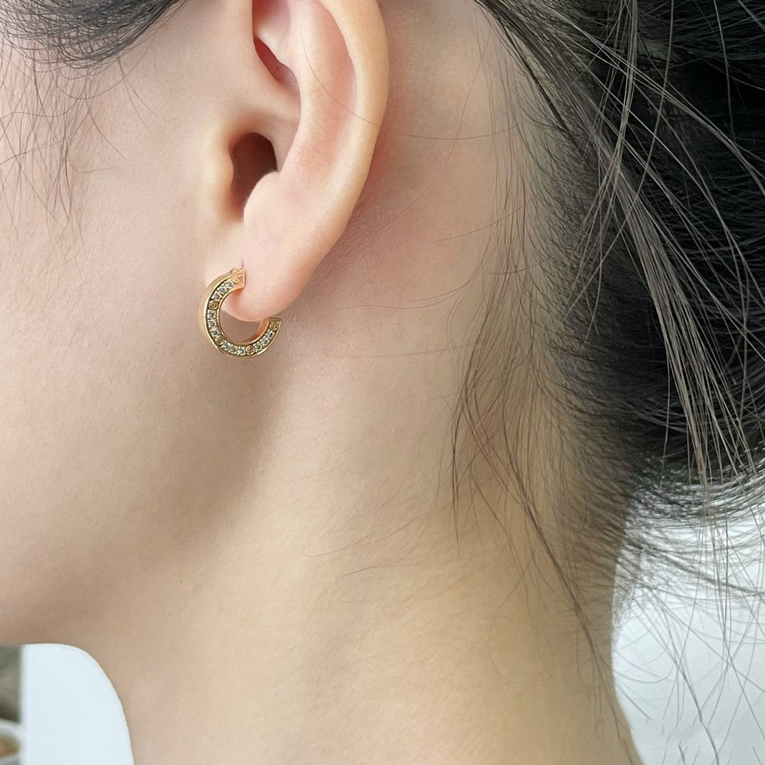 [Perla Lux]LOVE DIAMOND EARRINGS