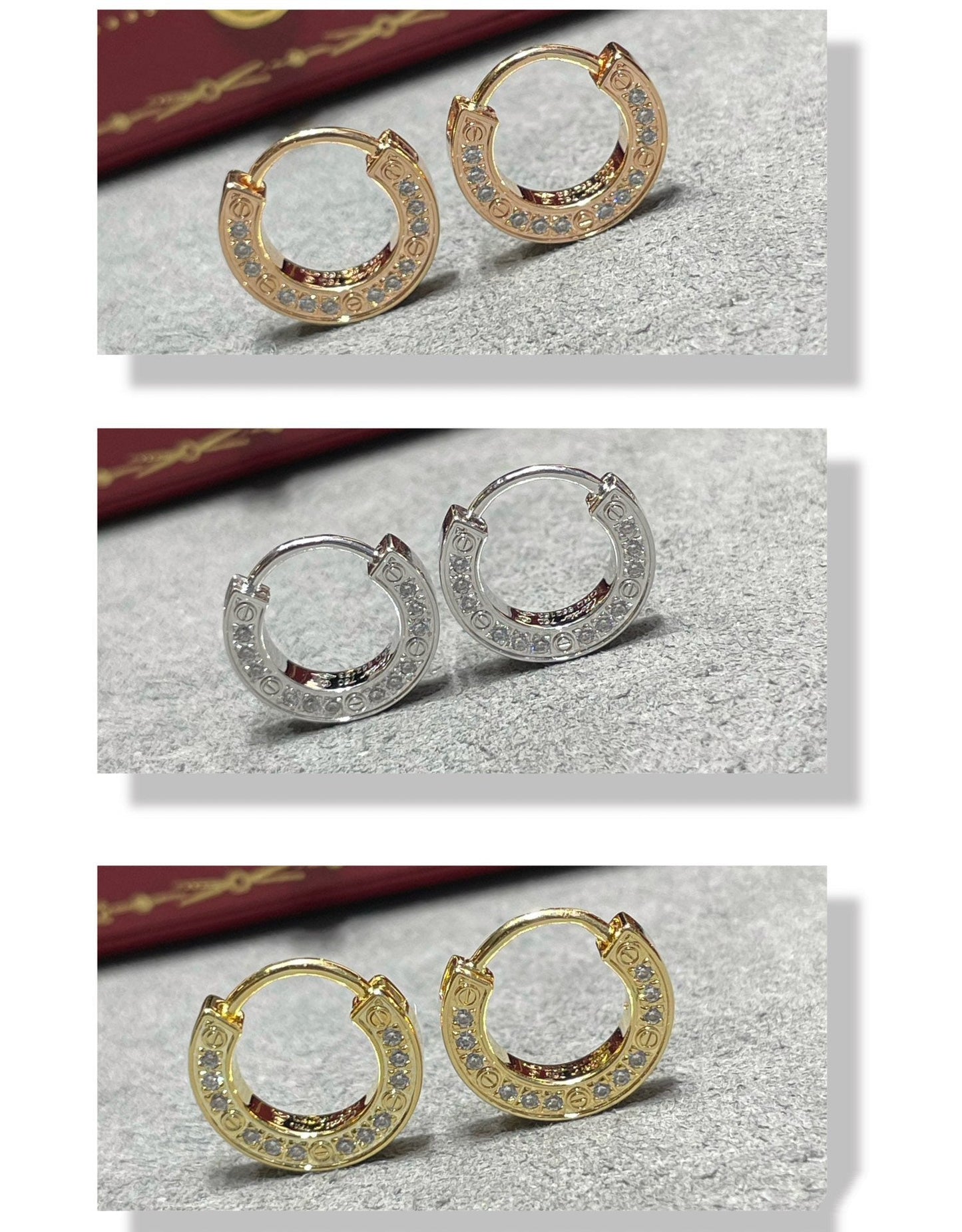 [Perla Lux]LOVE DIAMOND EARRINGS