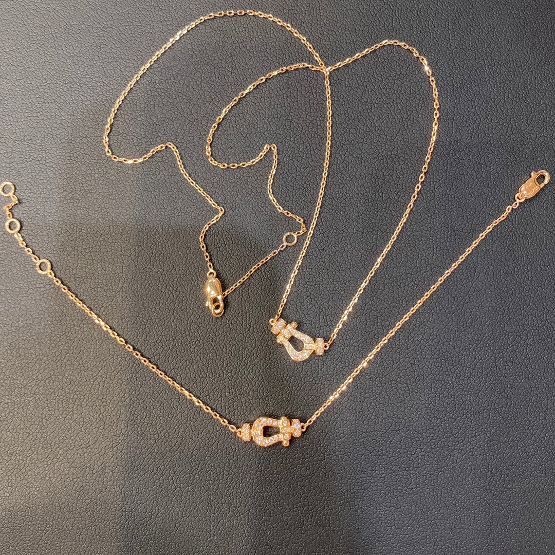 [Perla Lux]FORCE 10 DIAMOND PINK GOLD NECKLACE MINI MODEL
