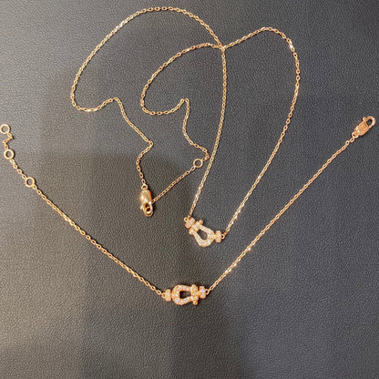 [Perla Lux]FORCE 10 DIAMOND PINK GOLD NECKLACE MINI MODEL