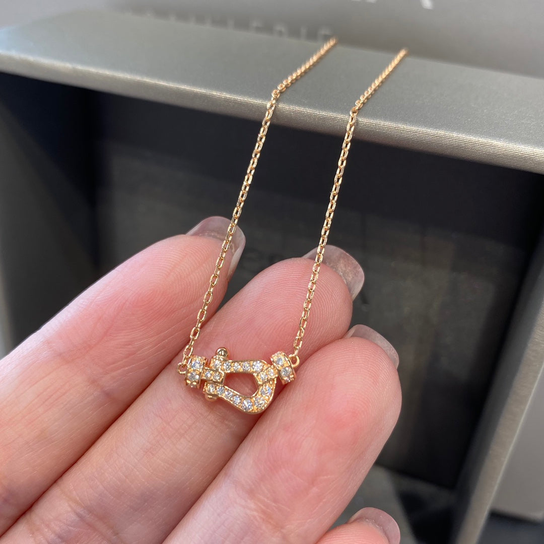 [Perla Lux]FORCE 10 DIAMOND PINK GOLD NECKLACE MINI MODEL